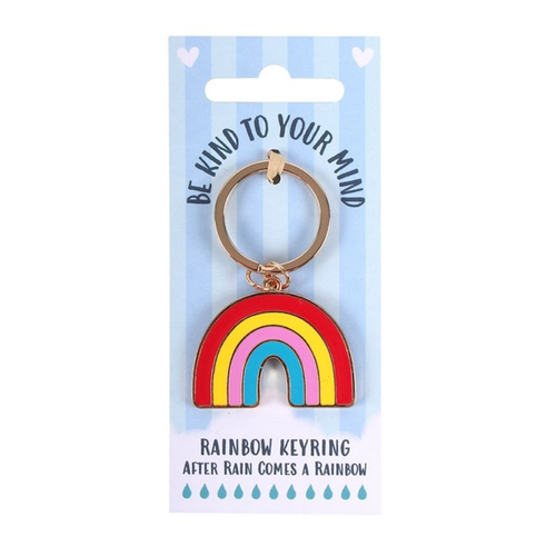Be Kind to Your Mind Rainbow Keyring - Truly Yours