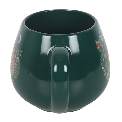 Green Sleeping Fox Rounded Mug - Truly Yours