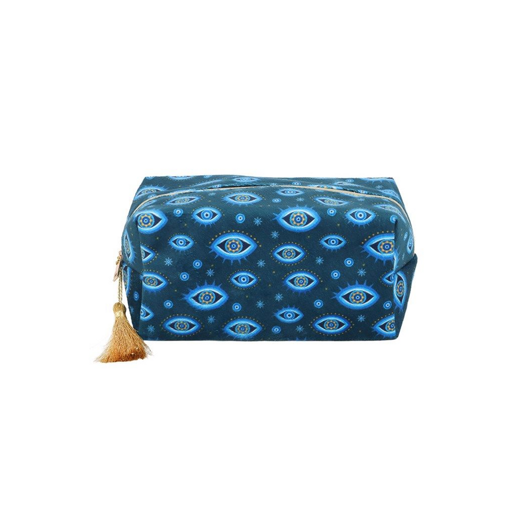 All Seeing Eye Print Velvet Makeup Bag - Truly Yours