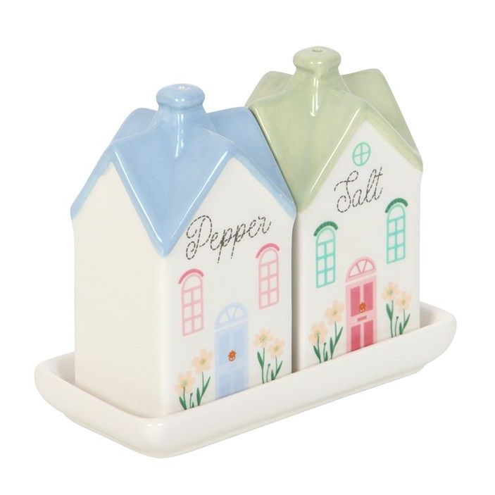 Pastel House Salt and Pepper Shakers - Truly Yours