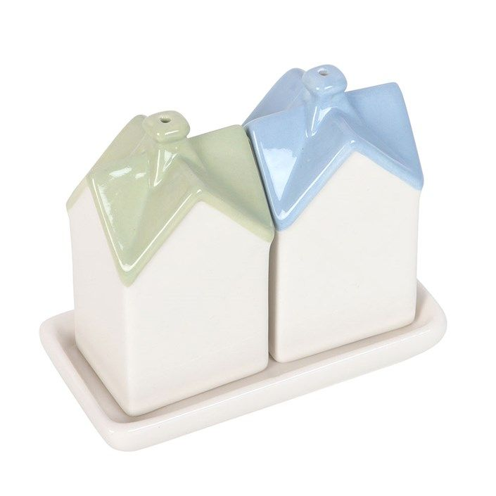 Pastel House Salt and Pepper Shakers - Truly Yours