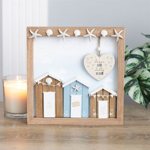 Ocean Air Salty Hair 3D Shell Beach Hut Plaque - Truly Yours