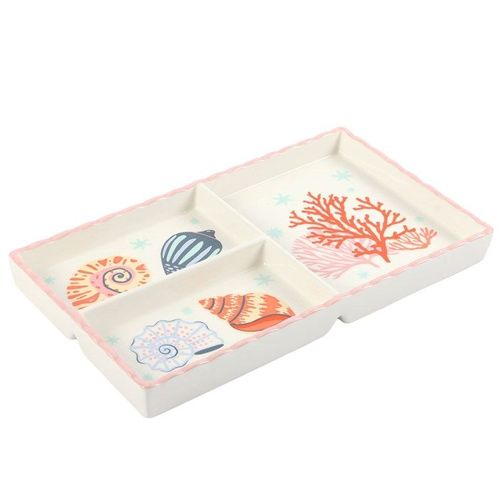 Pastel Shell and Coral Trinket Tray - Truly Yours