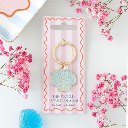 The World is Your Oyster Keyring - Truly Yours