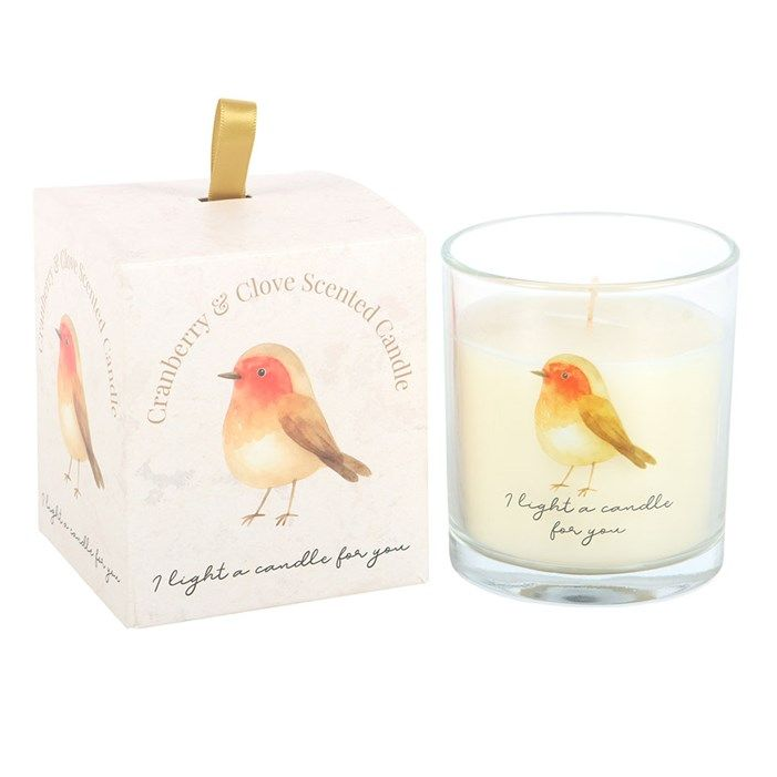Robin Remembrance Cranberry & Clove Candle