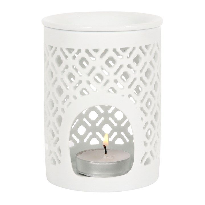 Matte Lattice Cut Oil Burner