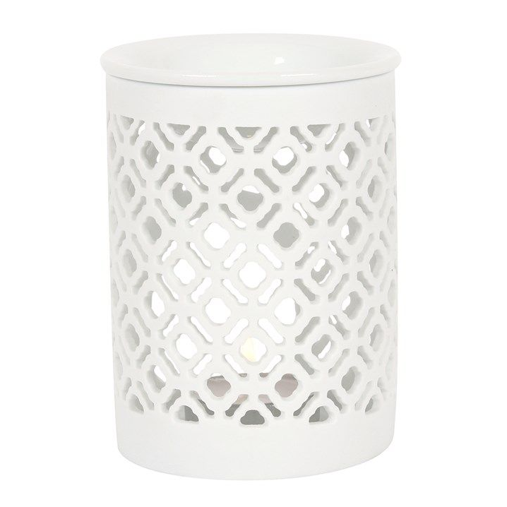 Matte Lattice Cut Oil Burner