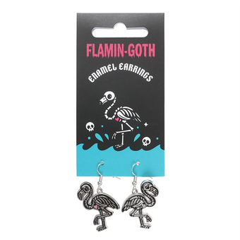 Flamin-goth Enamel Dangle Earrings