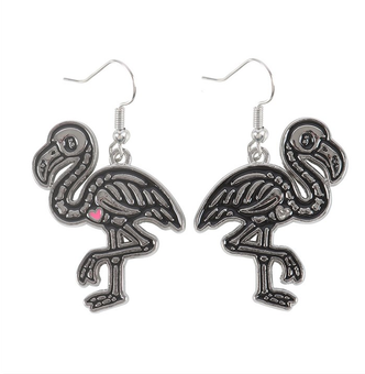 Flamin-goth Enamel Dangle Earrings