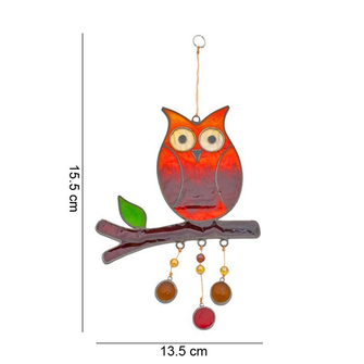 Owl On A Branch Suncatcher