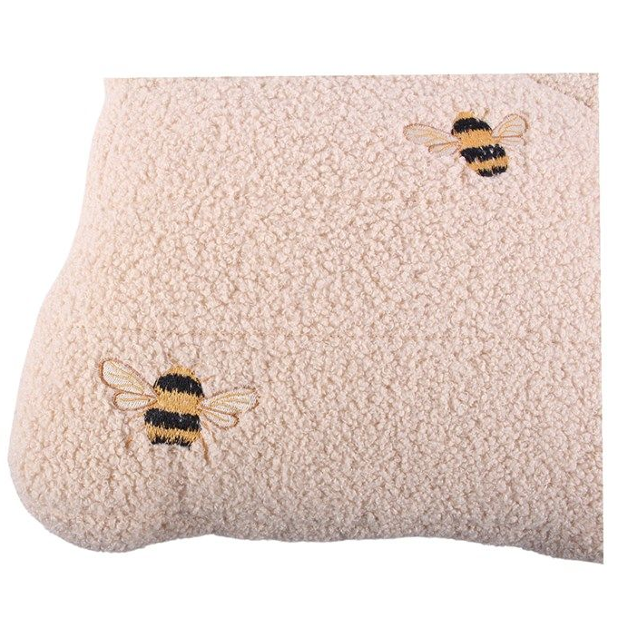 White Beehive Boucle Cushion