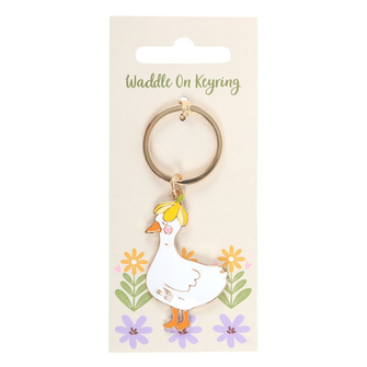 Waddle On Duck Keyring