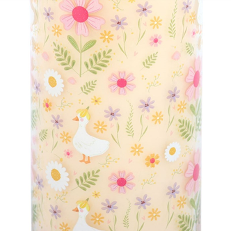 Daisy & Duck Print Vanilla Tube Candle