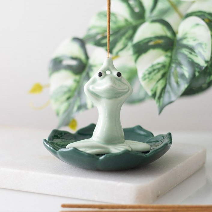 Yoga Frog Incense Stick Holder