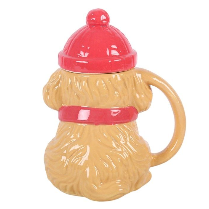 Winter Puppy Lidded Mug