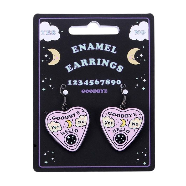 Pastel Talking Board Planchette Earrings