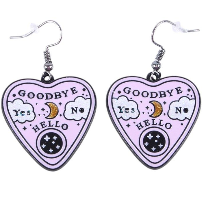Pastel Talking Board Planchette Earrings