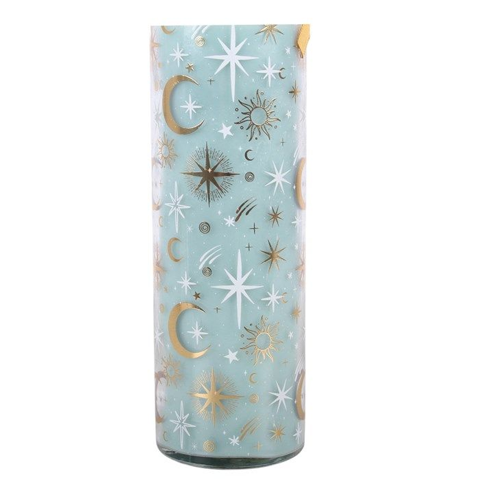 Blue Pastel Skies Tube Candle
