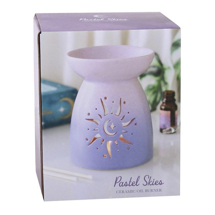 Purple Sun Cut Out Oil Burner