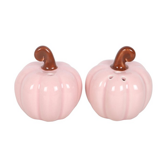 Pink Curly Pumpkin Salt and Pepper Shakers