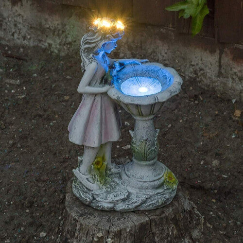 Garden Ornament Solar Powered Garden Angel Fairy Statue home Decor - Truly Yours