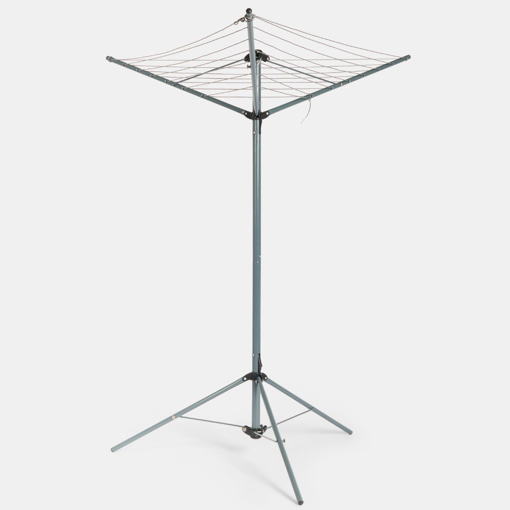 3 Arm Steel Rotary Airer With Tripod - Grey - Truly Yours