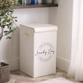 Slogan Laundry Basket - Beige - Truly Yours