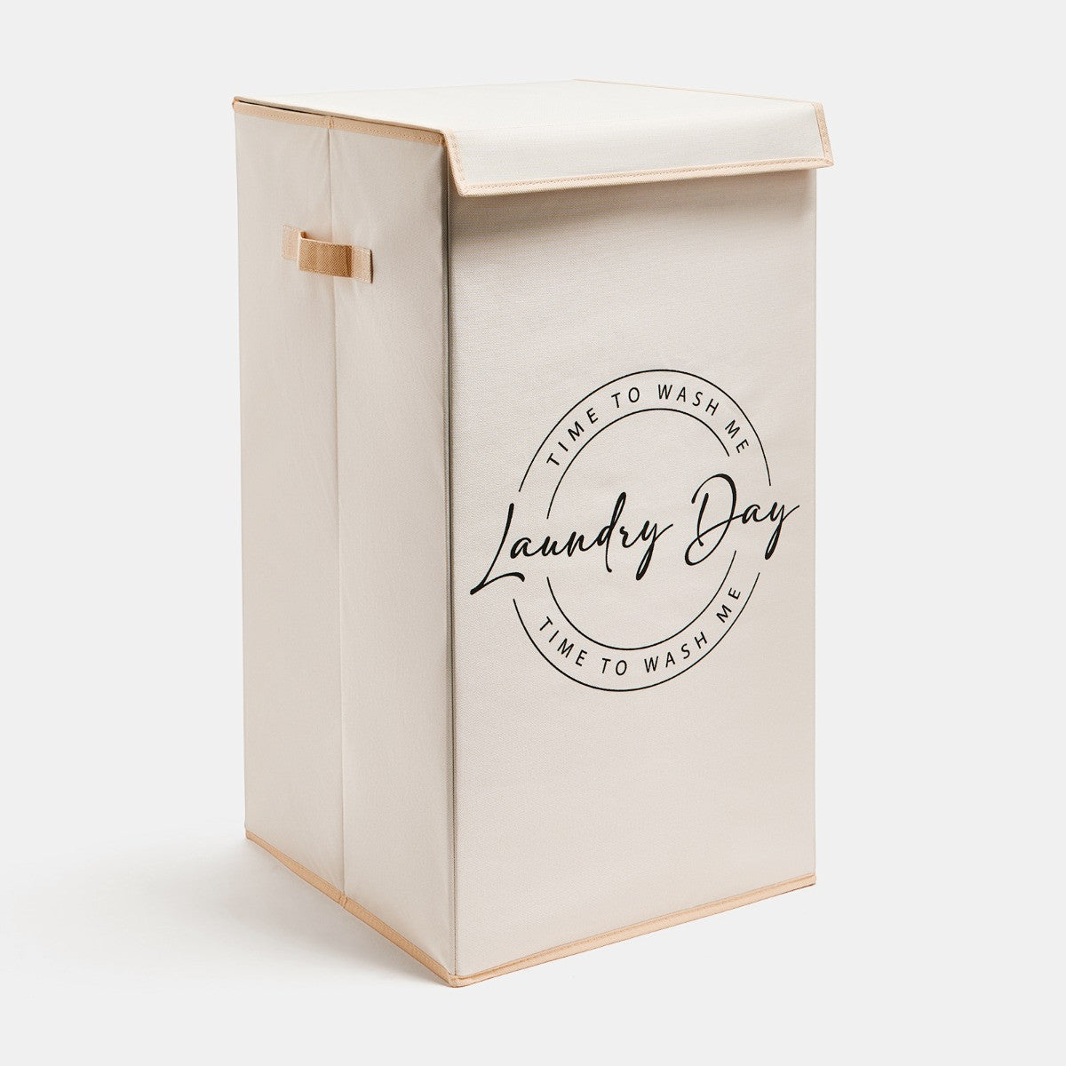 Slogan Laundry Basket - Beige - Truly Yours
