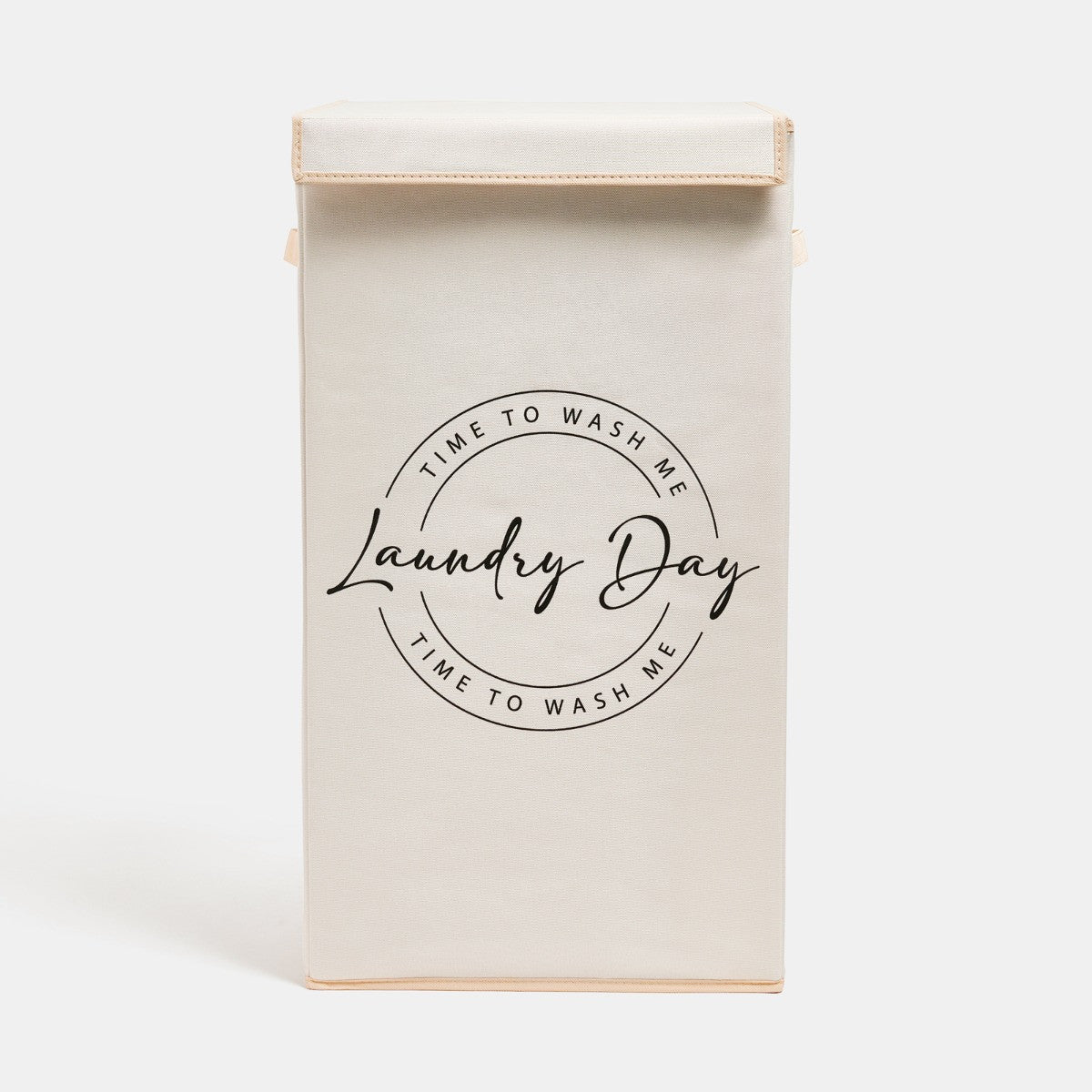 Slogan Laundry Basket - Beige - Truly Yours