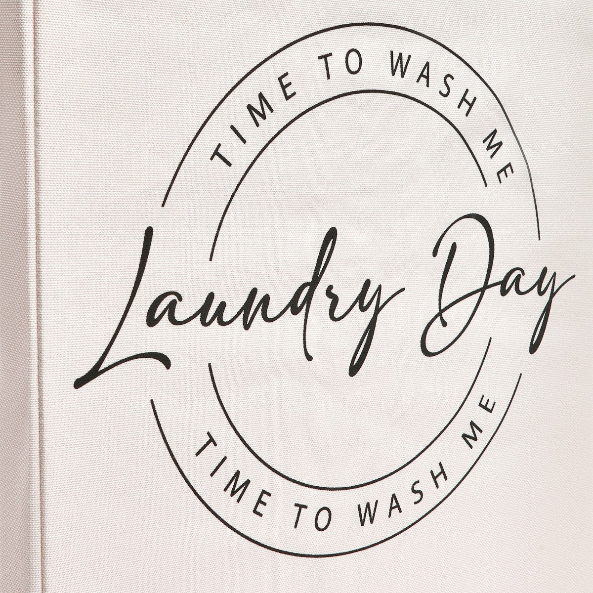 Slogan Laundry Basket - Beige - Truly Yours