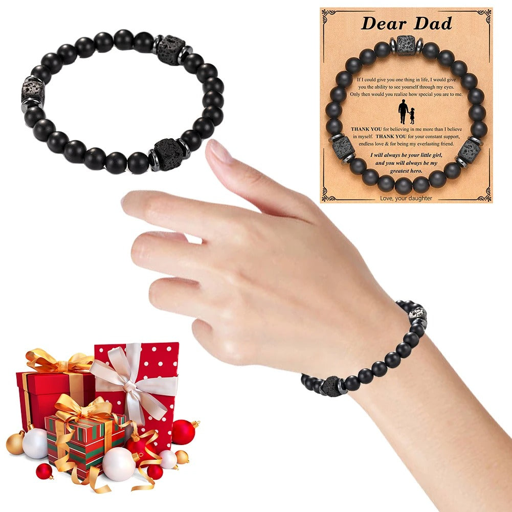 Mens Beaded Bracelet With Love Card
