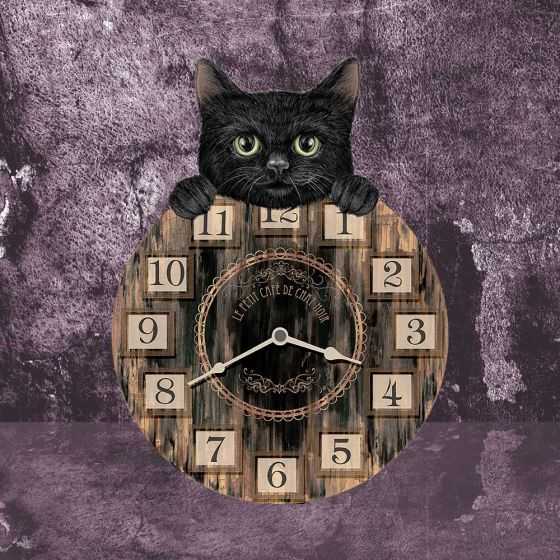 Kitten Tickin' Cat Pendulum Clock