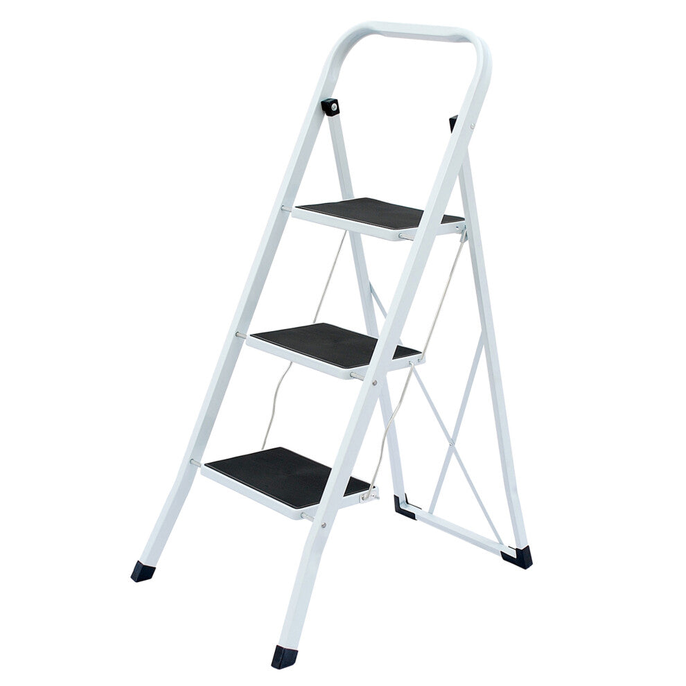 Foldable 3 Step Stepladder Non Slip Tread Ladder