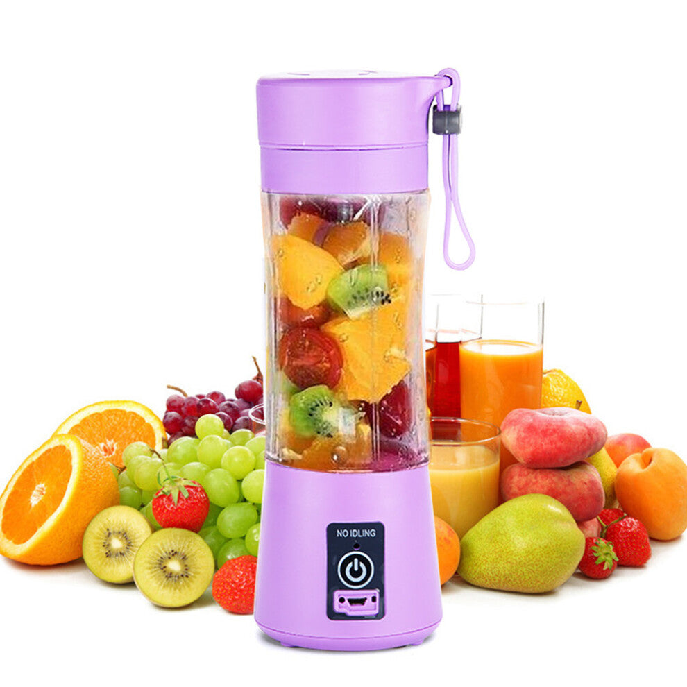 380ml USB Rechargeable Electric Fruit Juicer – Portable Smoothie Maker & Blender Bottle