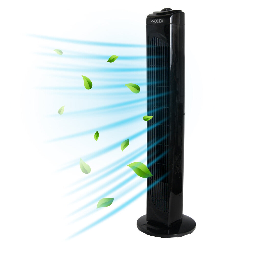 Tower Fan, 29 Inch, 3 Speed Settings, Black, Prodex PX5229B - Truly Yours