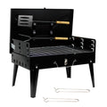 Portable Foldable Suitcase Charcoal BBQ Grill with Integrated Utensils and Carrying Handle - Truly Yours