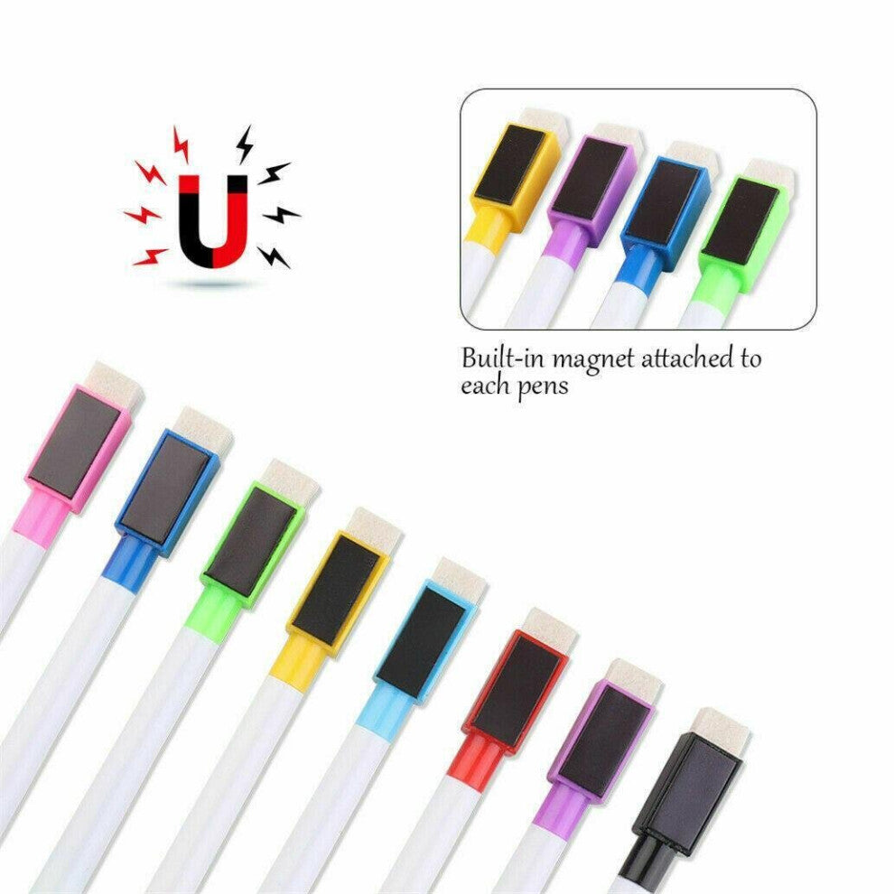 8 Colour Magnetic White Board Marker Pens - Truly Yours