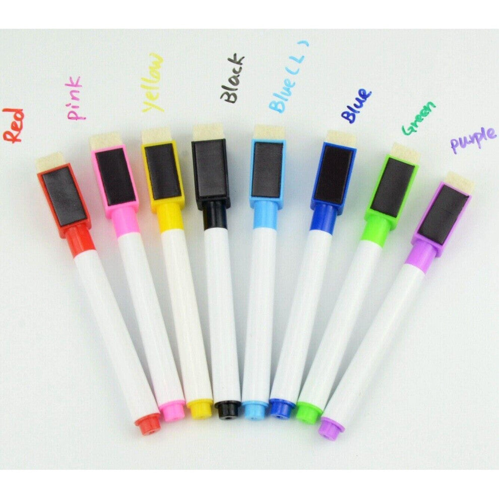 8 Colour Magnetic White Board Marker Pens - Truly Yours