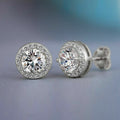 925 Silver Cubic Zirconia Stud Earrings