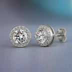 925 Silver Cubic Zirconia Stud Earrings