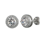 925 Silver Cubic Zirconia Stud Earrings
