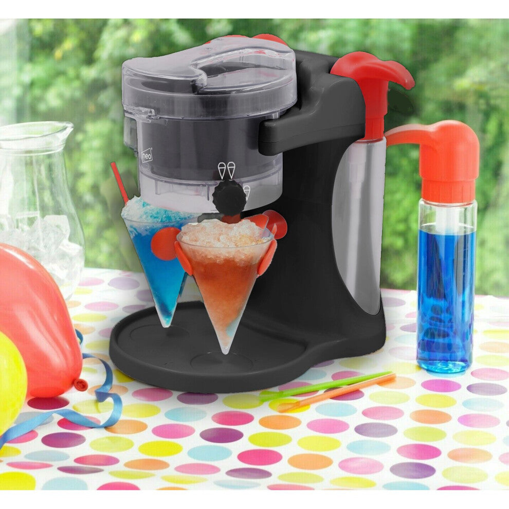 Neo Black Ice Snow Cone Slushy Maker Machine