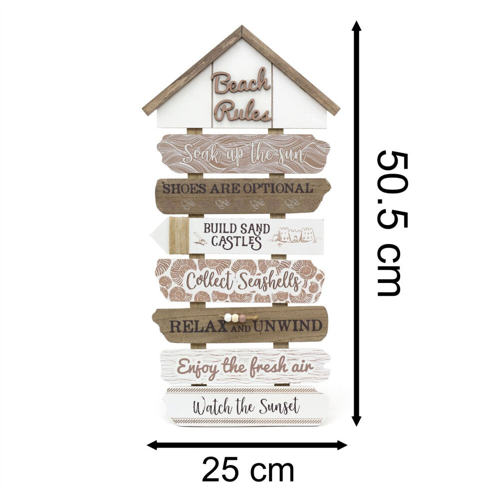 Beach Rules Wall Plaque Sign - Truly Yours