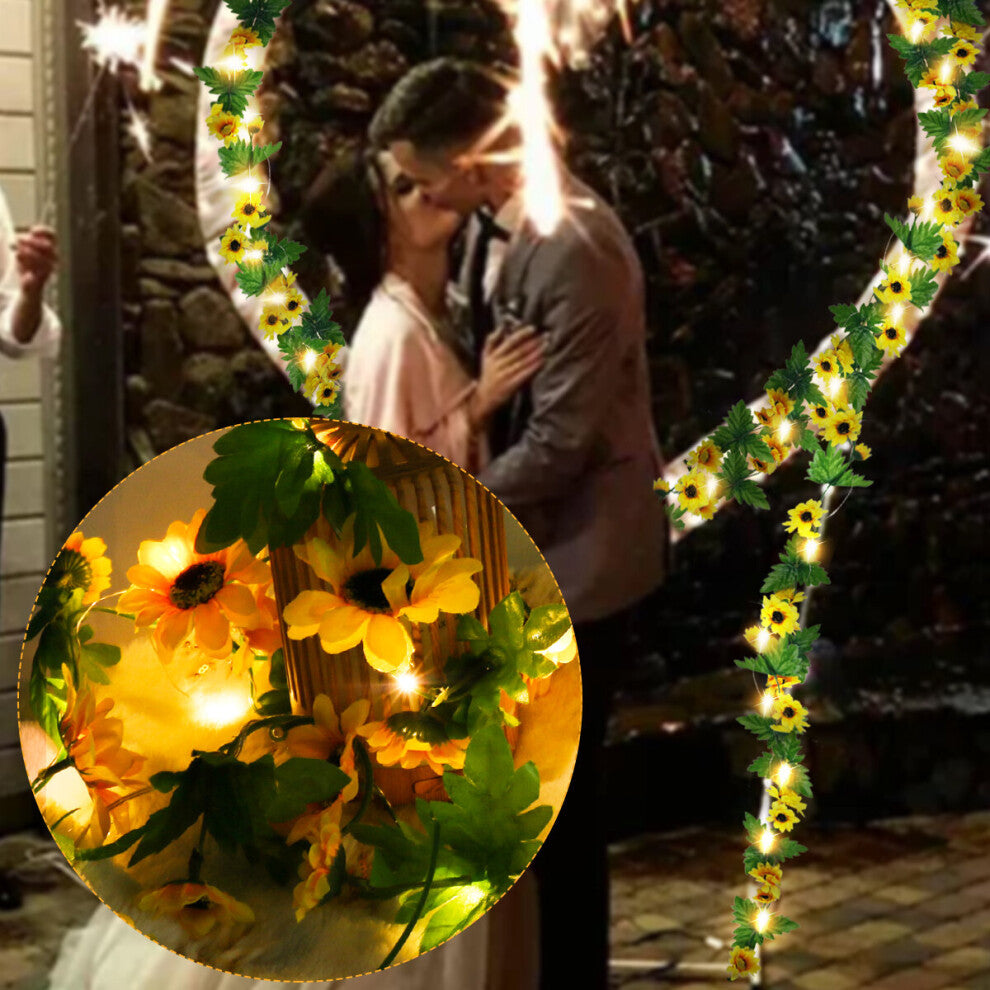 LED Solar Powered Sunflower Fairy String Lights - Truly Yours