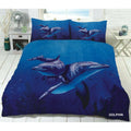 3D Dolphin Polycotton Duvet Cover Bedding Set