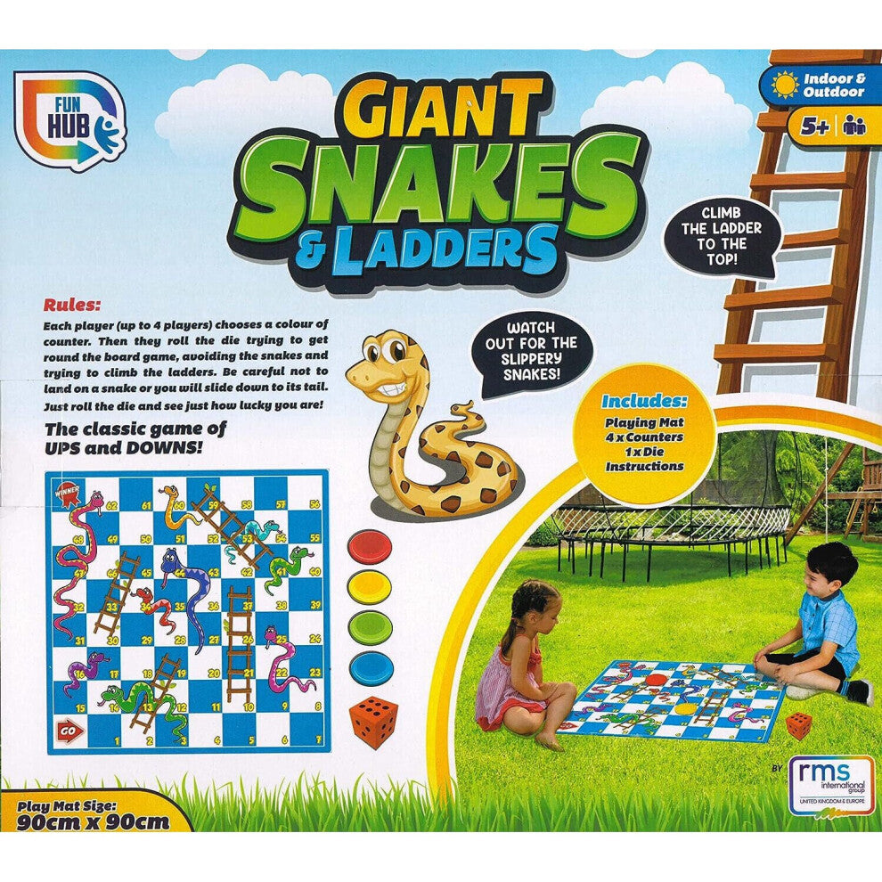 Snakes & Ladders Outdoors Indoors Board Garden Game Toy - Truly Yours