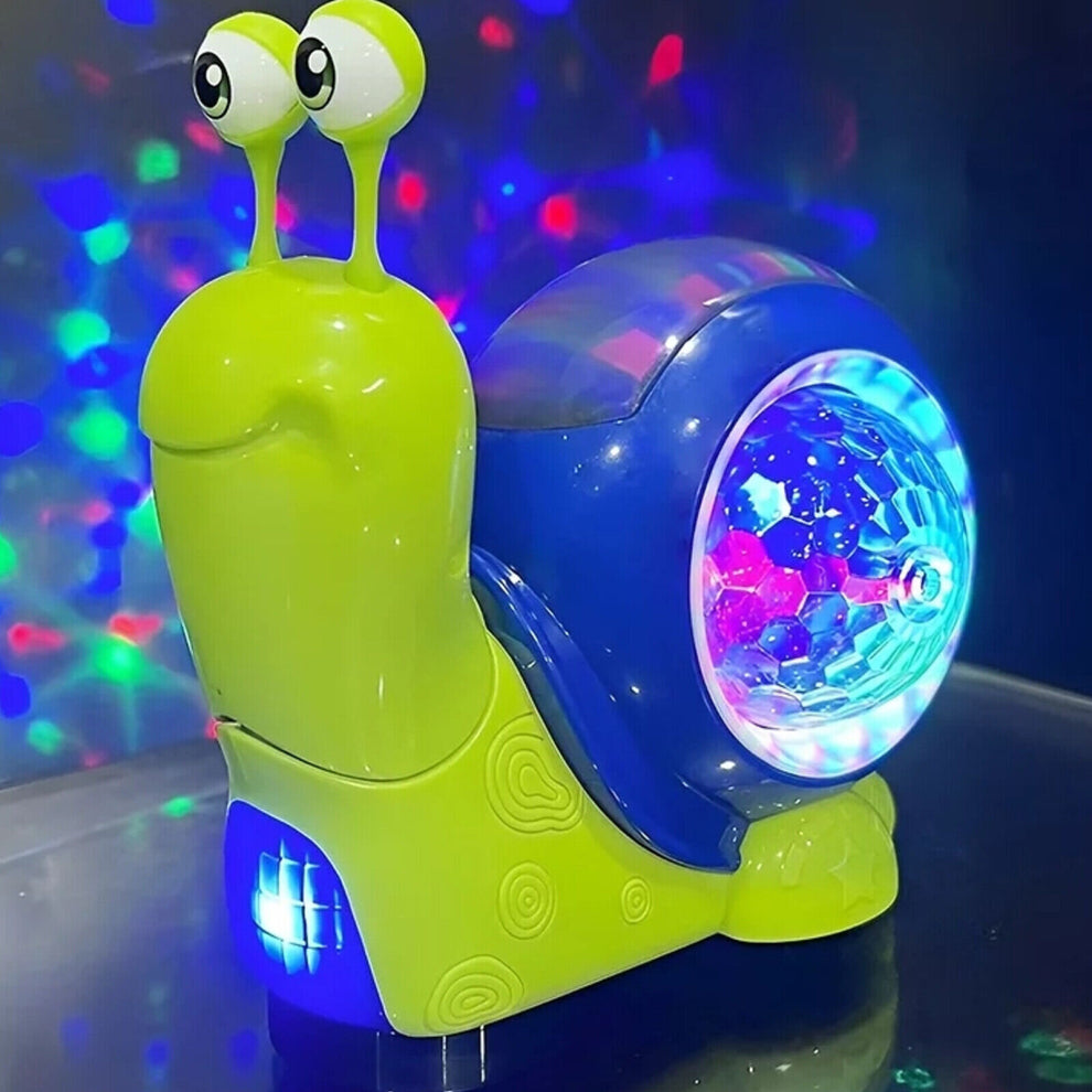 Electric Crawling Snail Toy with Music & Light