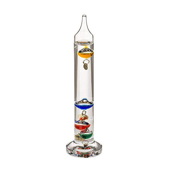 Glass Galileo Thermometer Decorative Weather & Temperature Display - Truly Yours