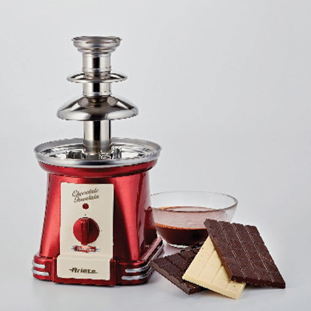 Chocolate Fountain, Vintage Style, Red