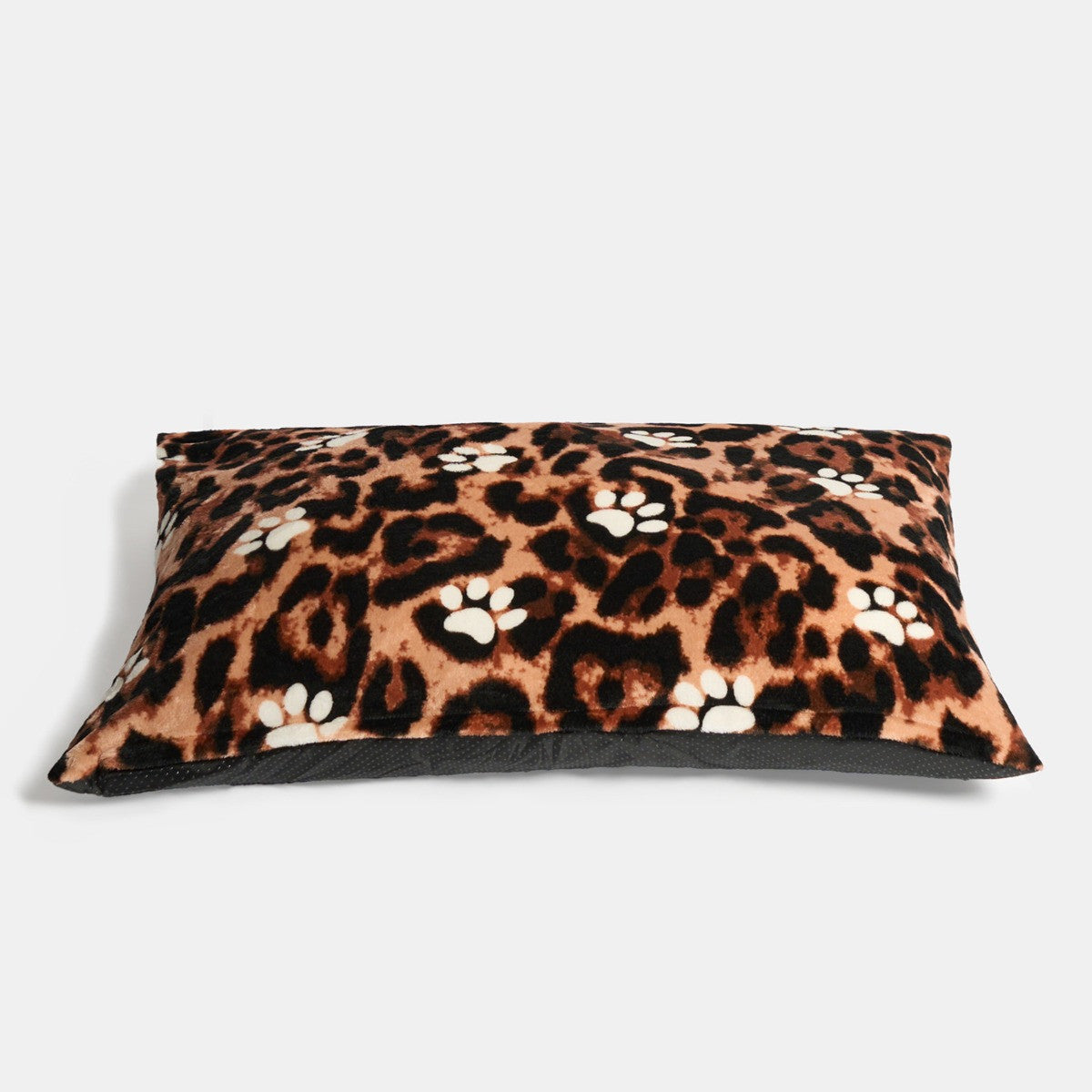 Leopard Paw Print Pet Bed - Natural